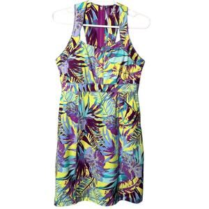 Title Nine Nimblene Trouble Performance Dress Tropical Sz 2 Athleisure Sporty